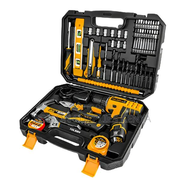 Cordless Drill Tool Sets Tolsen 65pcs Household Tools Set Drills - thumbnail 6