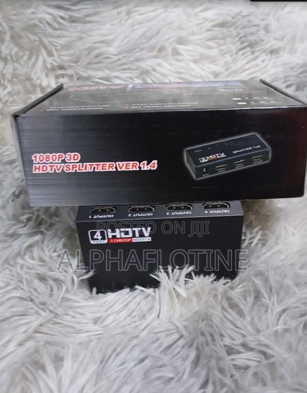 1x4 Hdmi Splitter, 1 in 4 Out Hdmi Splitter Audio Video Box