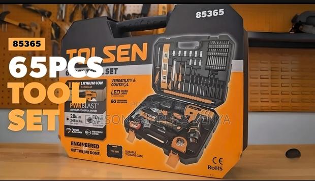 Cordless Drill Tool Sets Tolsen 65pcs Household Tools Set Drills - thumbnail 9