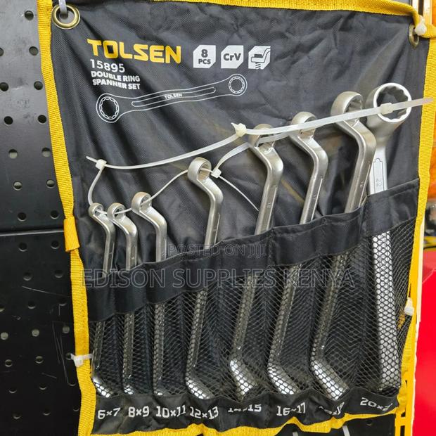 Offset Ring Spanner Tolsen Double Ring Spanners Set 8pcs - thumbnail 3