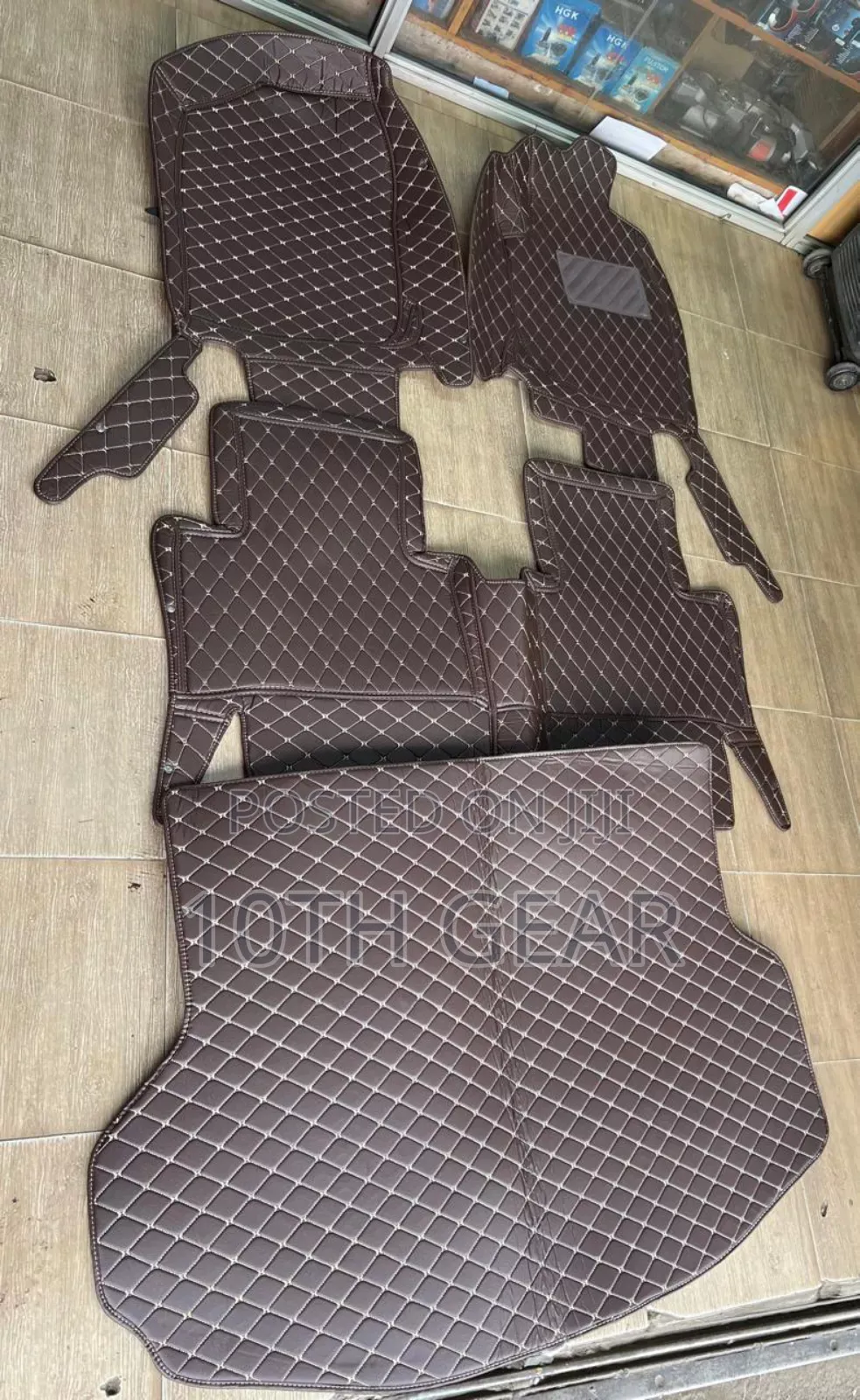 Harrier Complete Bootmat, Floor Mat Set Brown