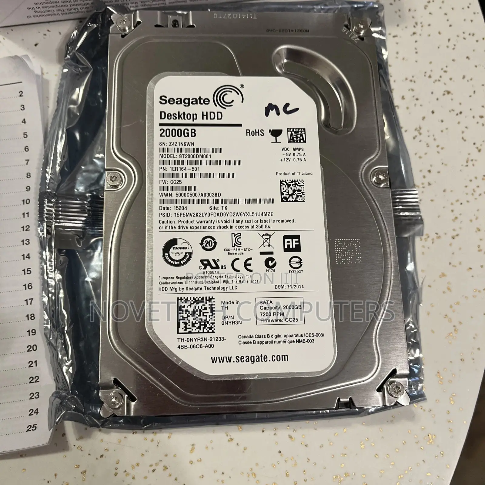 Seagate 2tb Desktop Hard Disk -internal