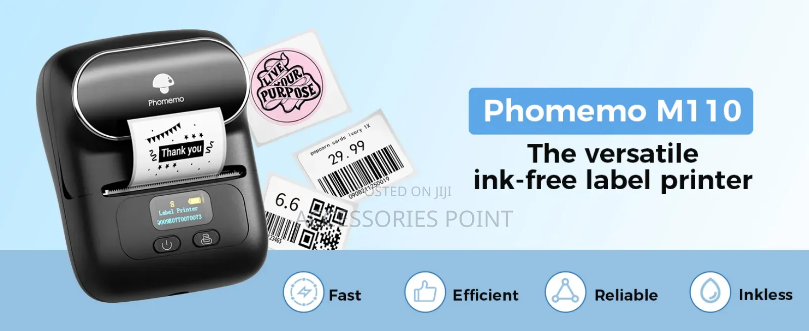 Phomemo M110 Barcode/Sticker/Label Printer-bluetooth~Inkless