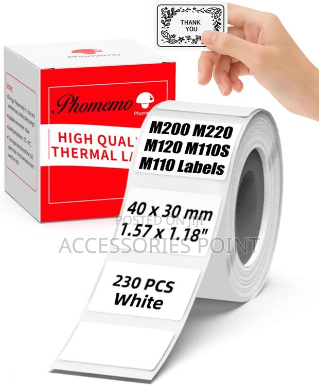 Phomemo M110 Barcode/Sticker/Label Printer-bluetooth~Inkless - thumbnail 11