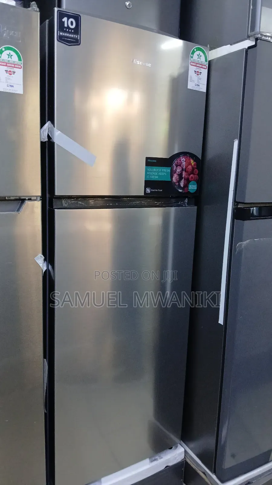 Hisense 320 Liters Double Door Fridge No Frost