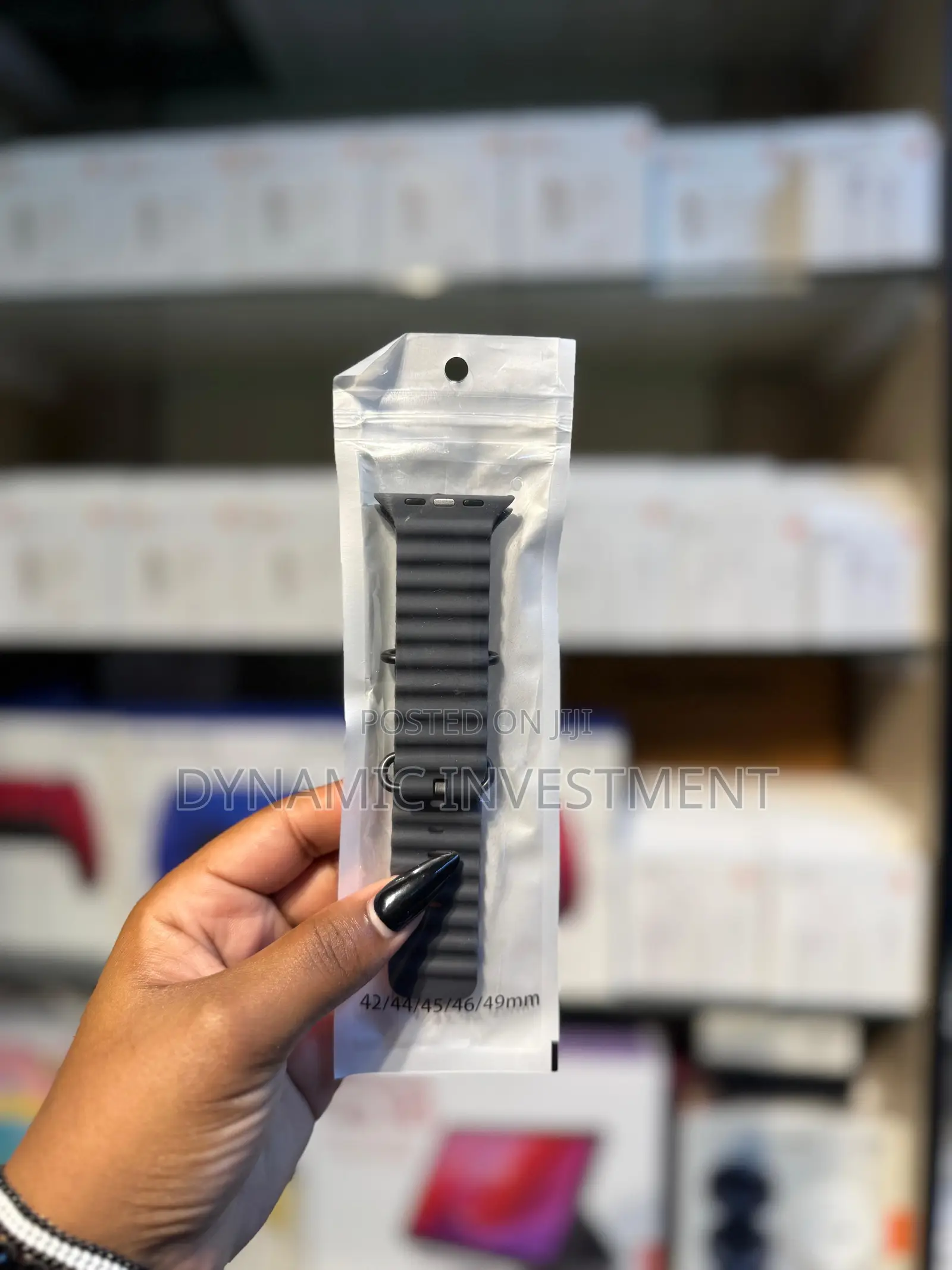 Iwatch Watch 49mm Navy Ocean Band/Strap - Titanium Finish