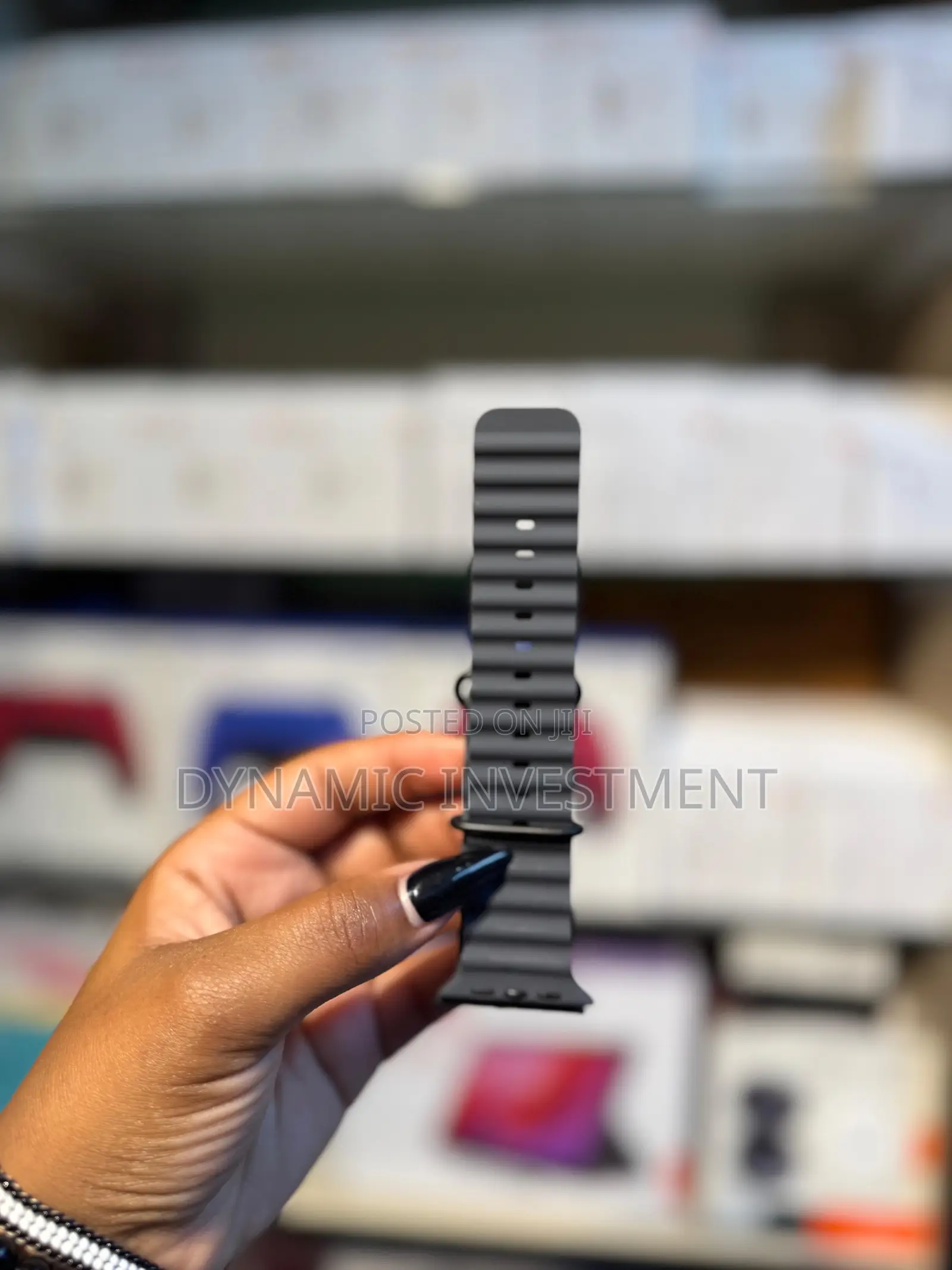 Iwatch Watch 49mm Navy Ocean Band/Strap - Titanium Finish