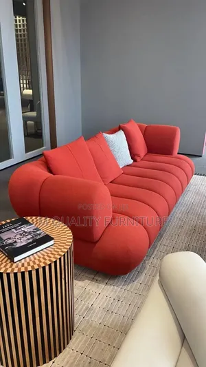 3 Seater Orange Bubble Sofas