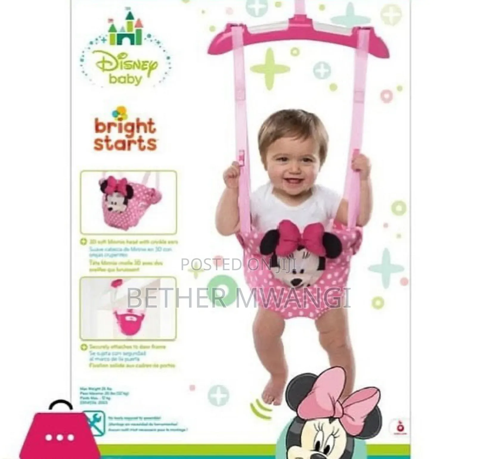 Bright Starts Minnie Mouse Door Jumper in Kenya