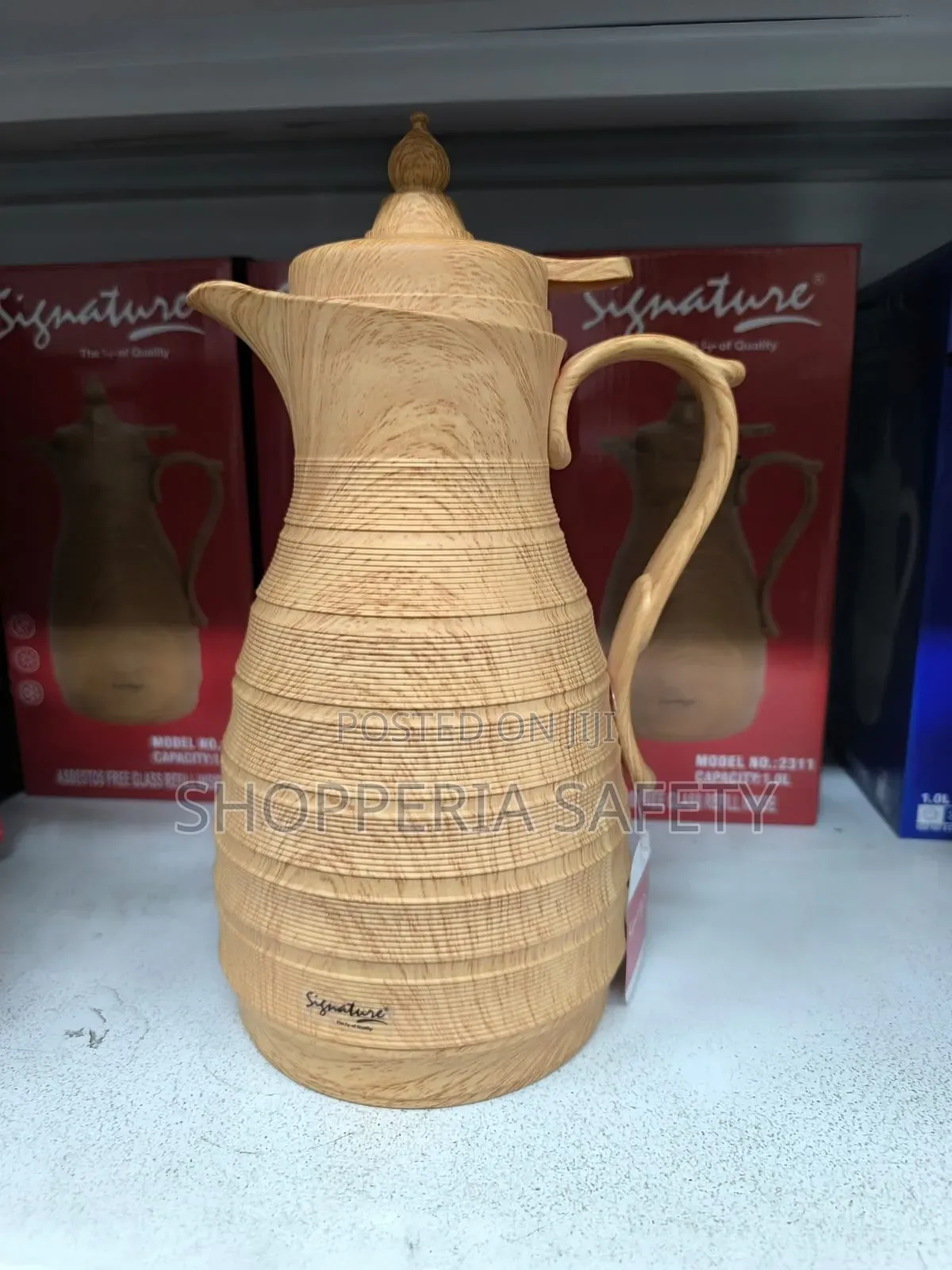 Cream Yellow Flask Wooden- 1 Year