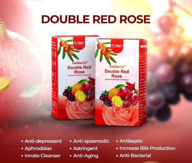 Double Red Rose - main view