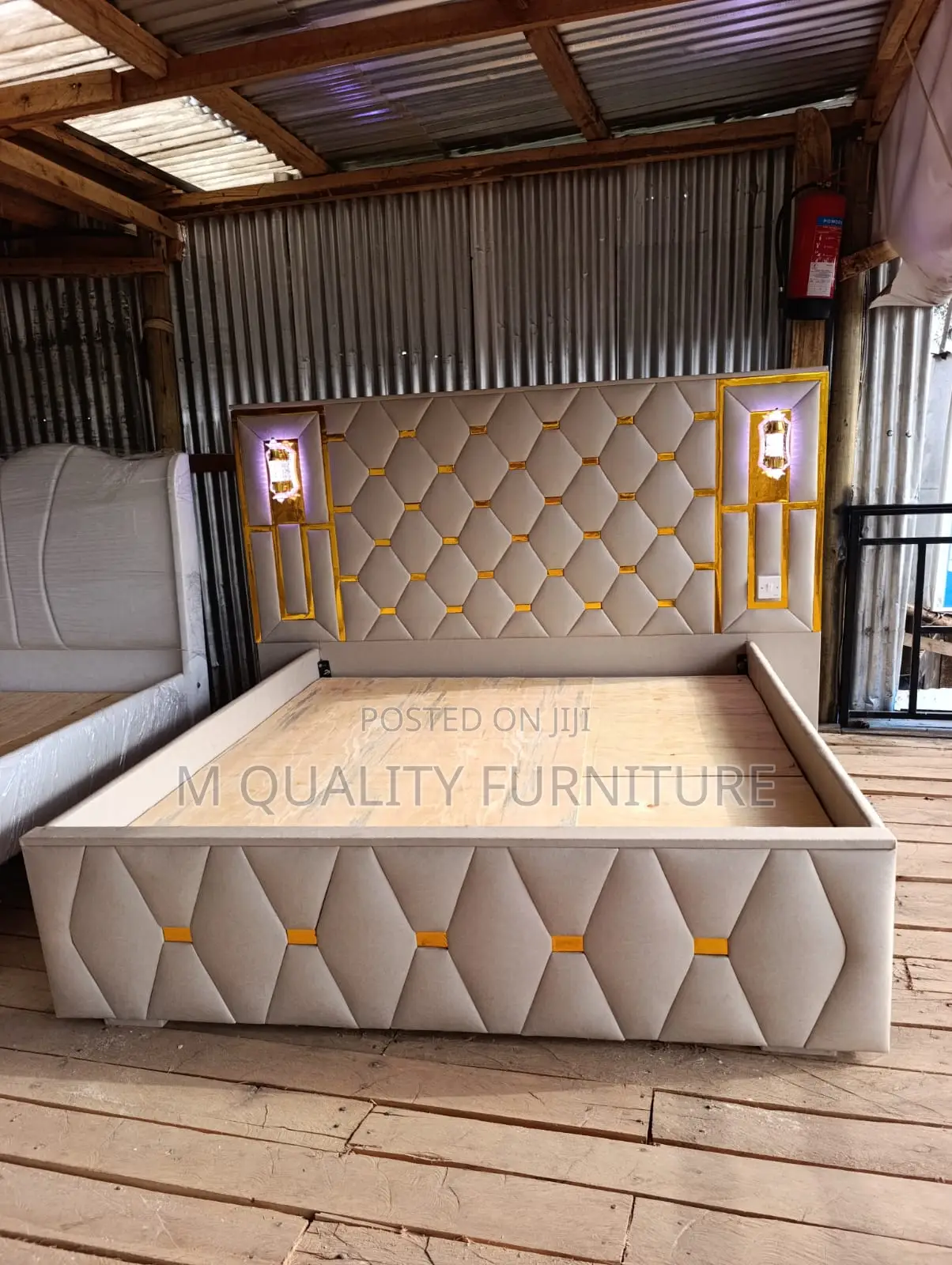 5 by 6 Board Bed With Lights