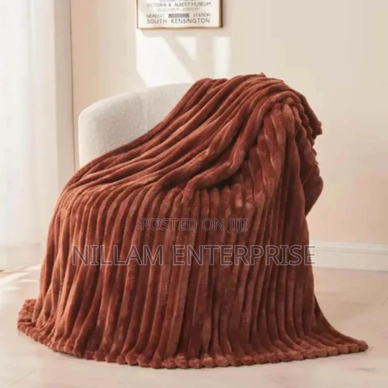 Winter Plain Throw Blanket