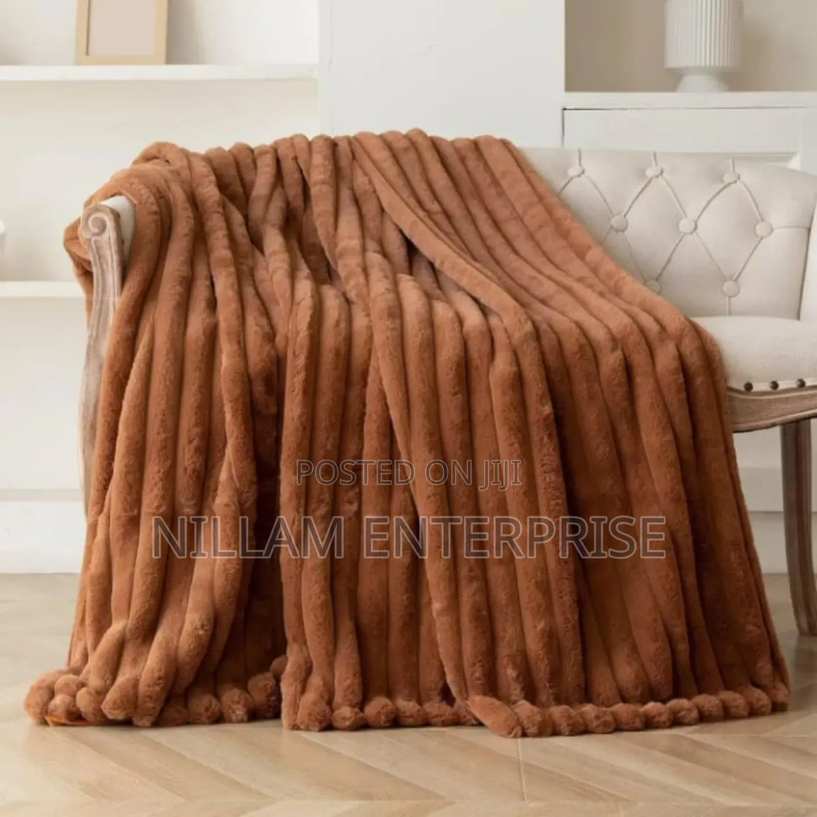Winter Plain Throw Blanket