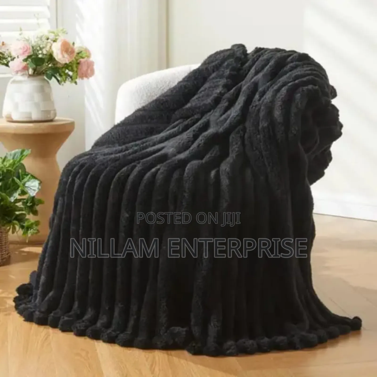 Winter Plain Throw Blanket