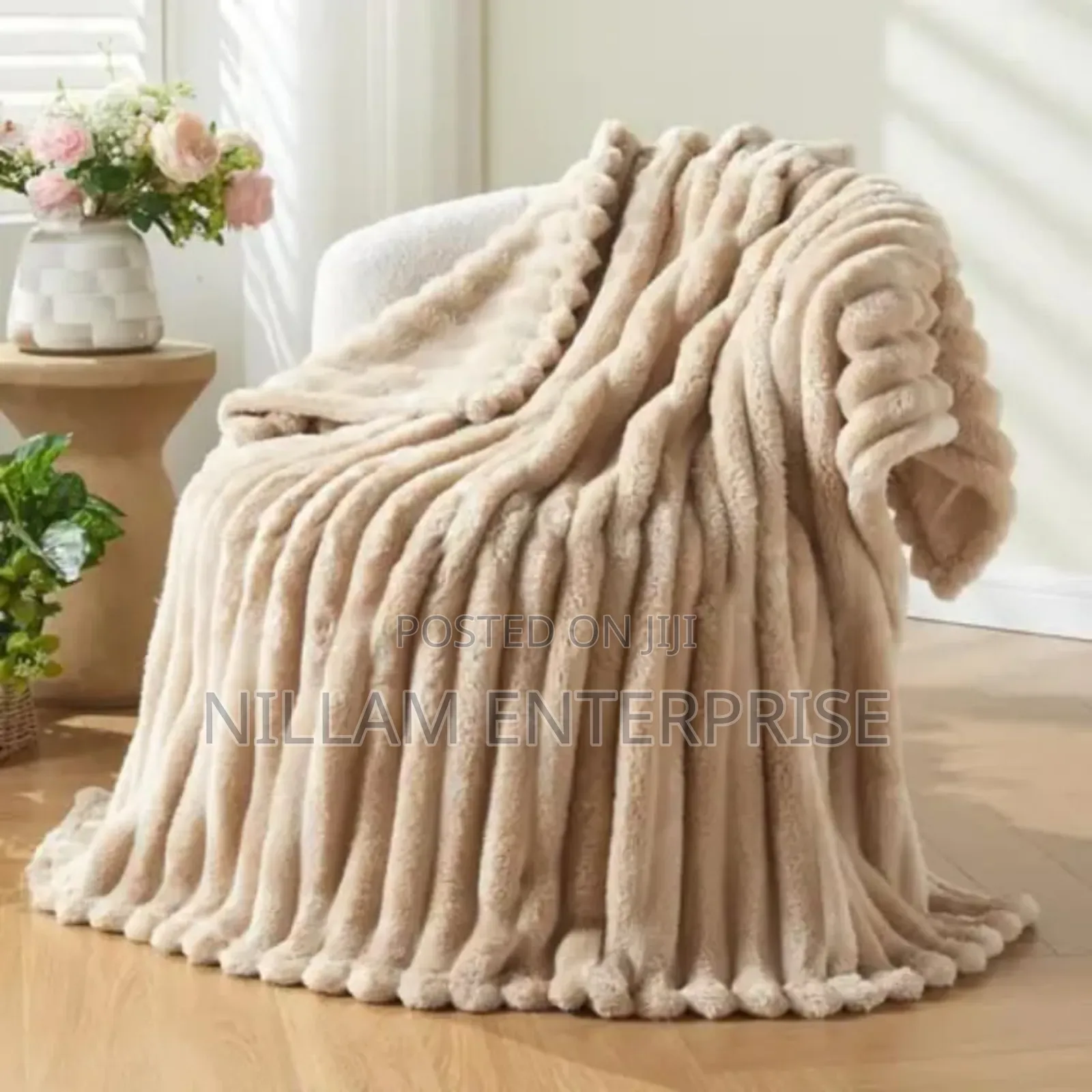 Winter Plain Throw Blanket