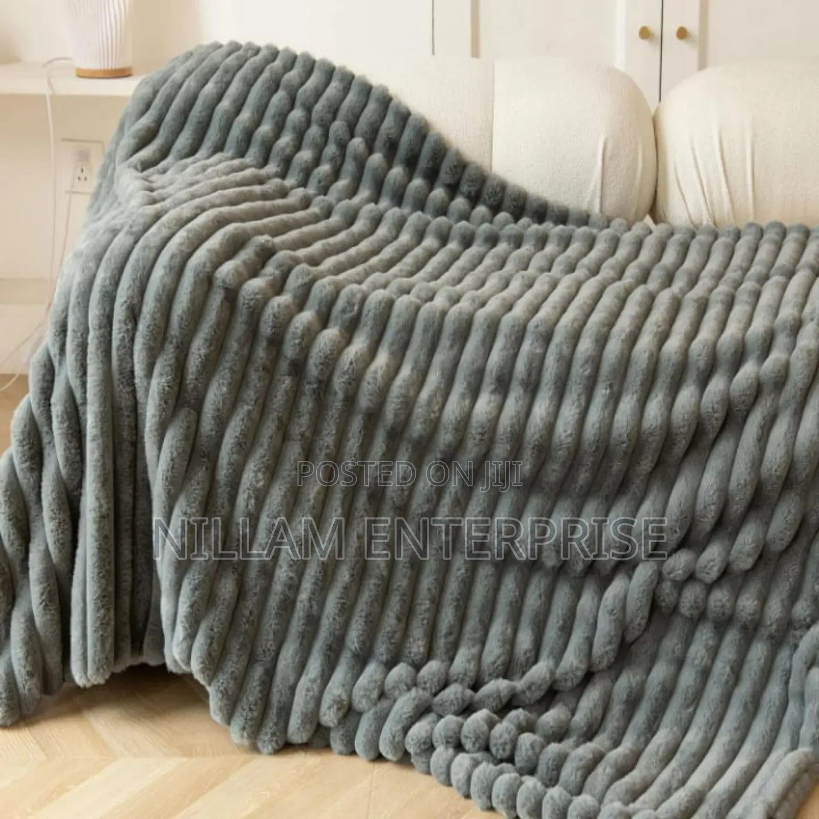 Winter Plain Throw Blanket