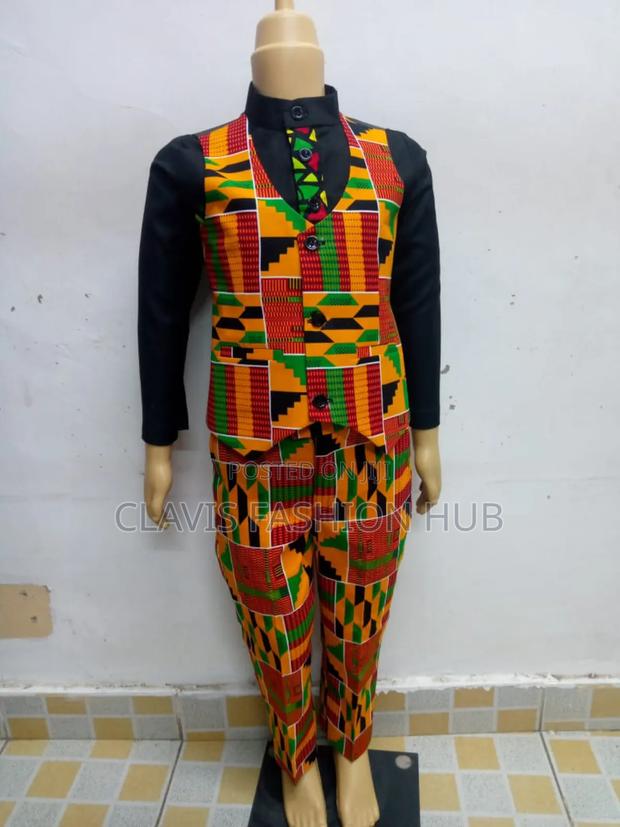 Kids Kitenge Halfcoats and Trouser