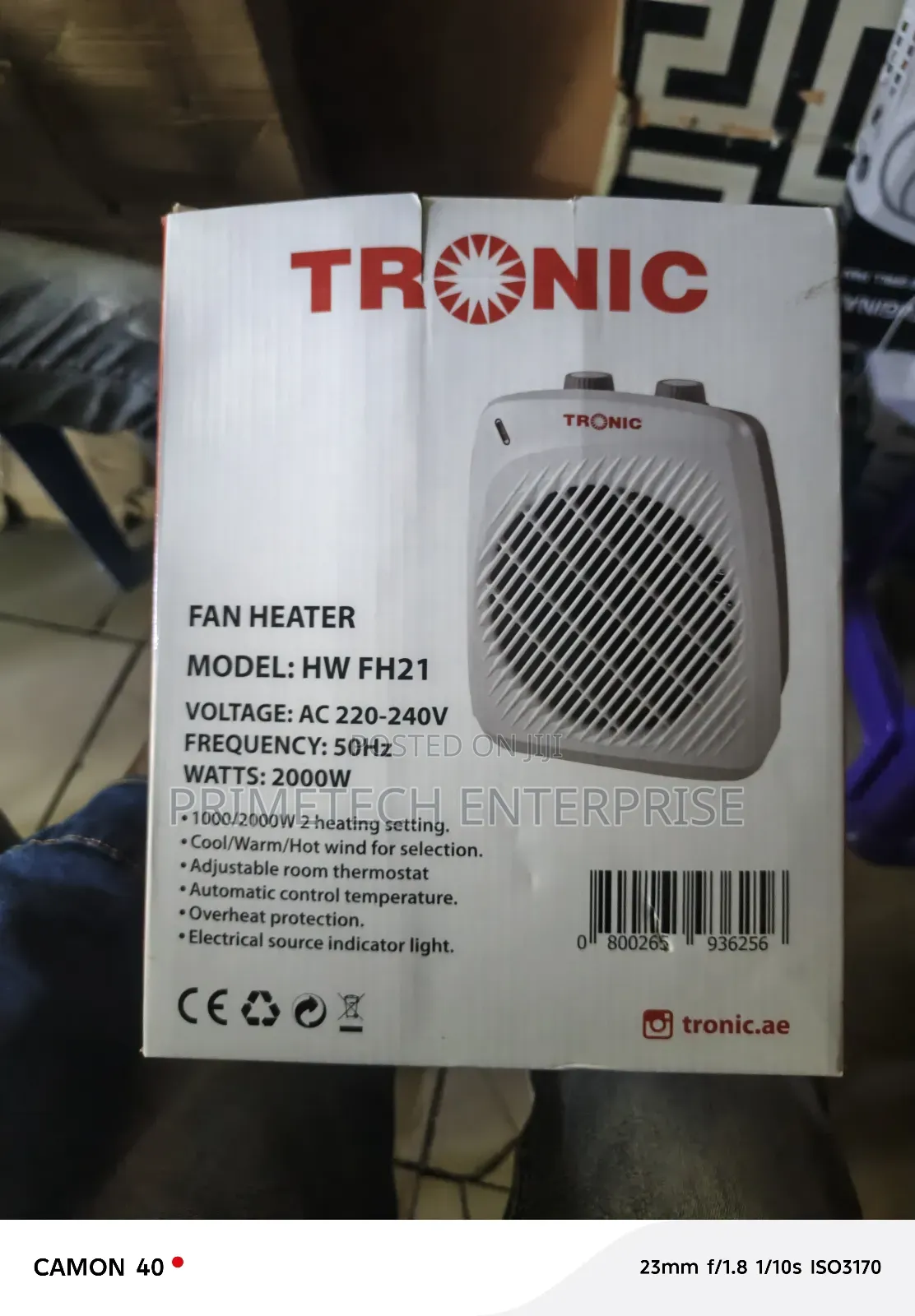 2000 Watts Fan Roo. Heater