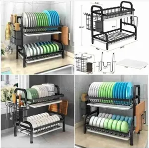 2 Tier High Quality Carbon Steel Dish Rack