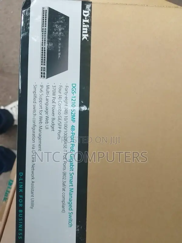 D-Link DGS-1210-52mp 52-Port Gigabit Web Smart Poe 4sfp Port