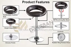 Counter Adjustable Bar Stool
