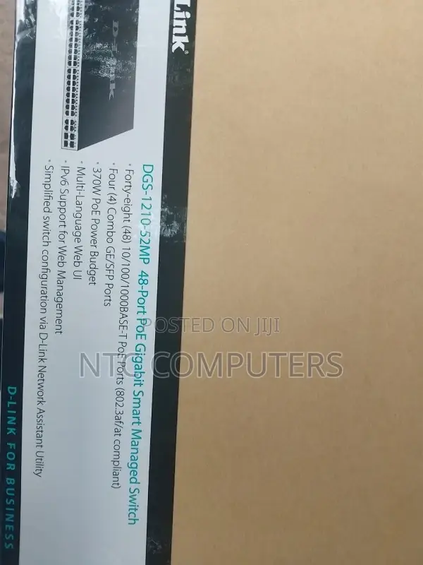 Dlink DGS-1210-52mp 48-Port T + 4 Gigabit SFP Ports Smart