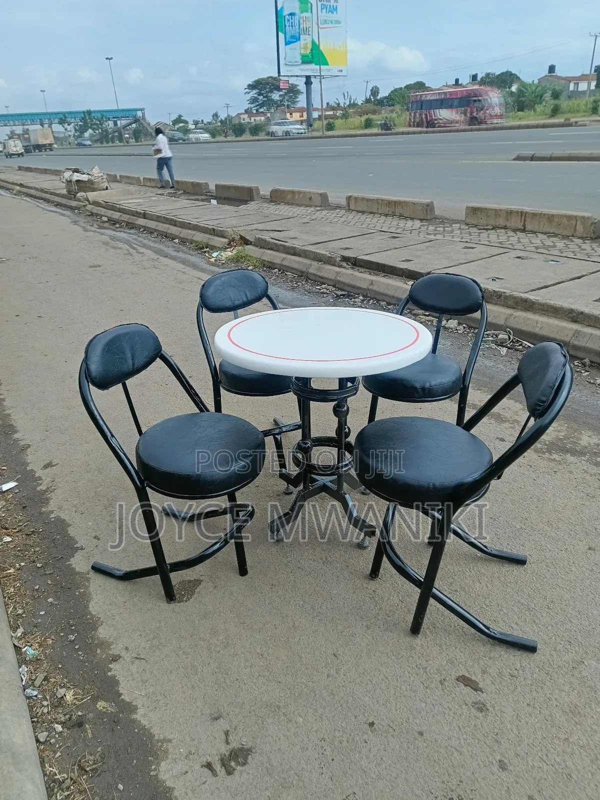Restaurant or Hotel Set, of Chairs and Table.