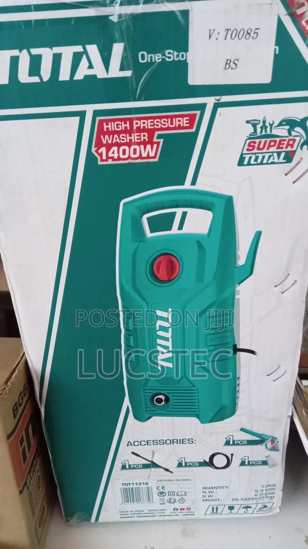 Total 1400w High Pressure Washer. - main view