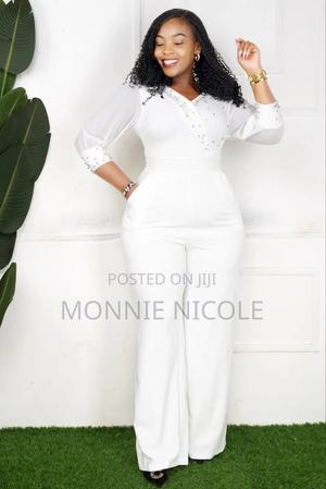 White Classy Jumpsuit - thumbnail 2
