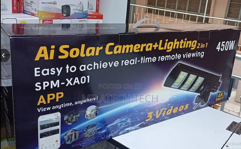 Lar Light 4g Solar Powered Ai CCTV Flood Camera 1080p