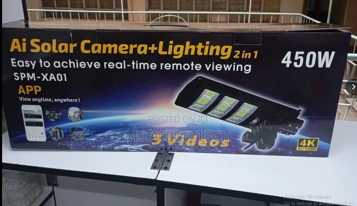 450w Ai Solar Floodlight Camera V380xao1