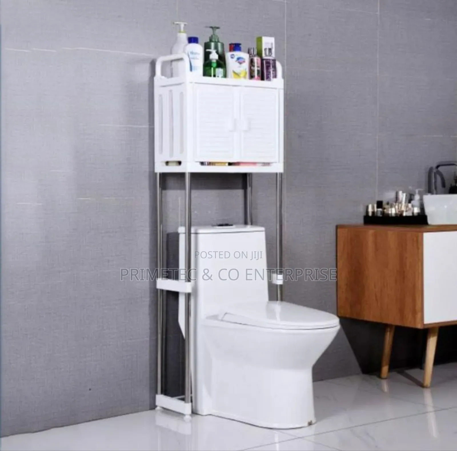 Over the Toilet Storage Rack With Storage
