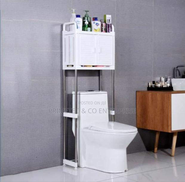 Over the Toilet Storage Rack With Storage