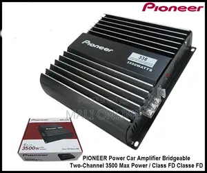 Pioneer Gm-338 2-channel Car Amplifier 3500w Max Bridgeable