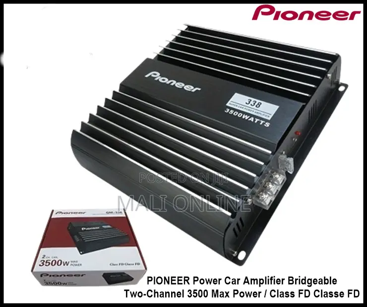 Pioneer Gm-338 2-channel Car Amplifier 3500w Max Bridgeable