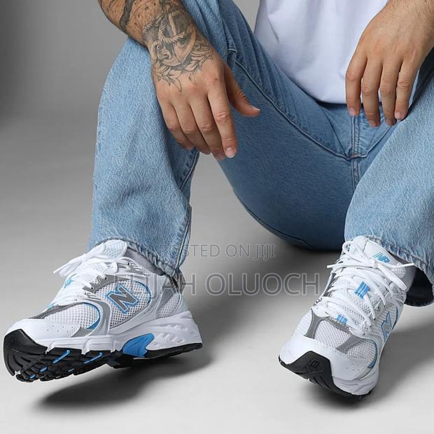 New Balance 530 Shoes White Blue - thumbnail 2
