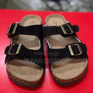 Sueded Leather Birkenstock Sandals - thumbnail 2