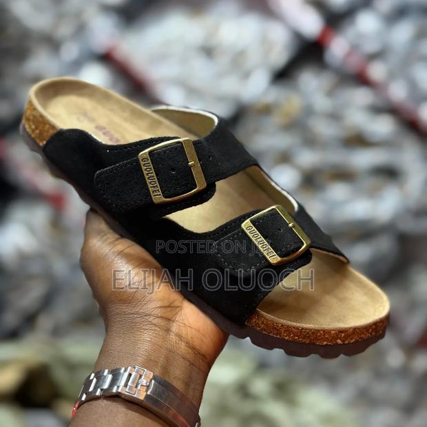 Sueded Leather Birkenstock Sandals - thumbnail 3