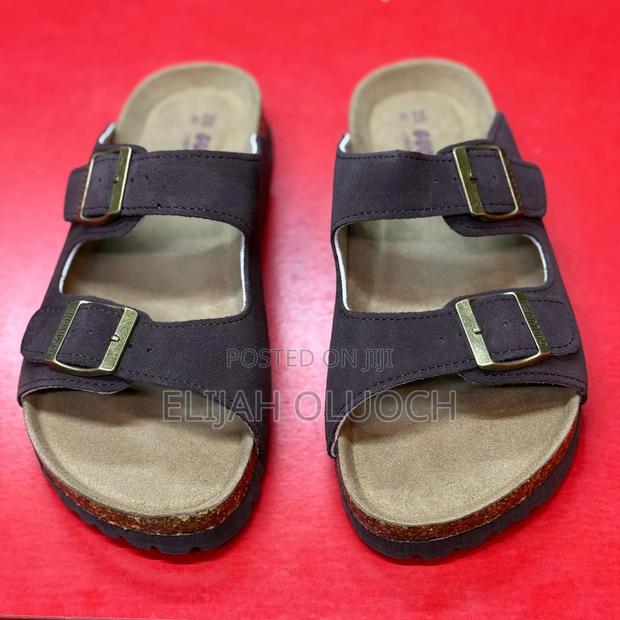 Sueded Leather Birkenstock Sandals - thumbnail 4