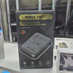8 In 1 Powermax Powersocket Extension With Usb & Usb C Port