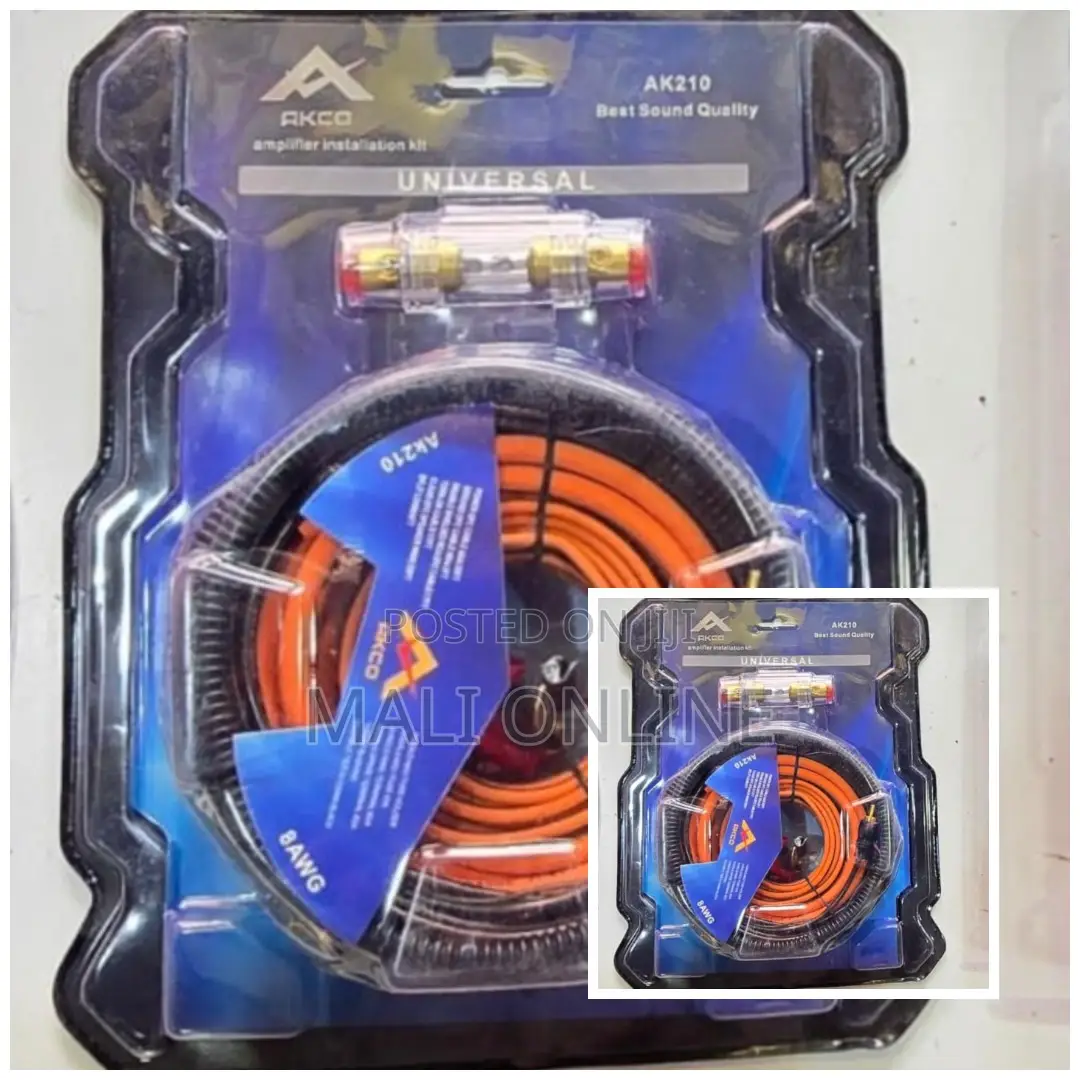 Akco Ak210 8awg Car Amplifier Installation Wiring Kit