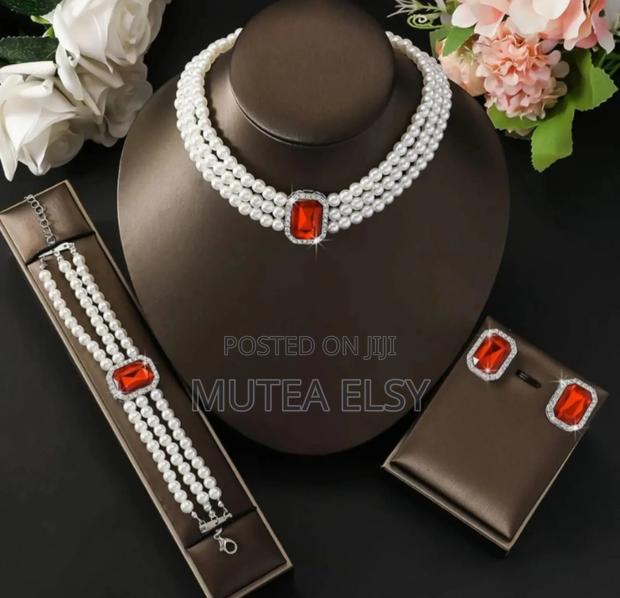 3 PCS Set Jewelry Multilayed Pearl Set - thumbnail 2