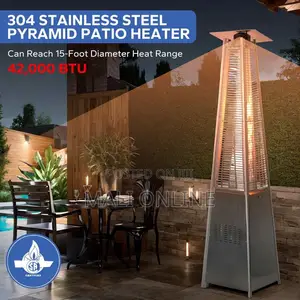 Modern Pyramid Outdoor Patio Heater 42,000 Btu Gas Heater