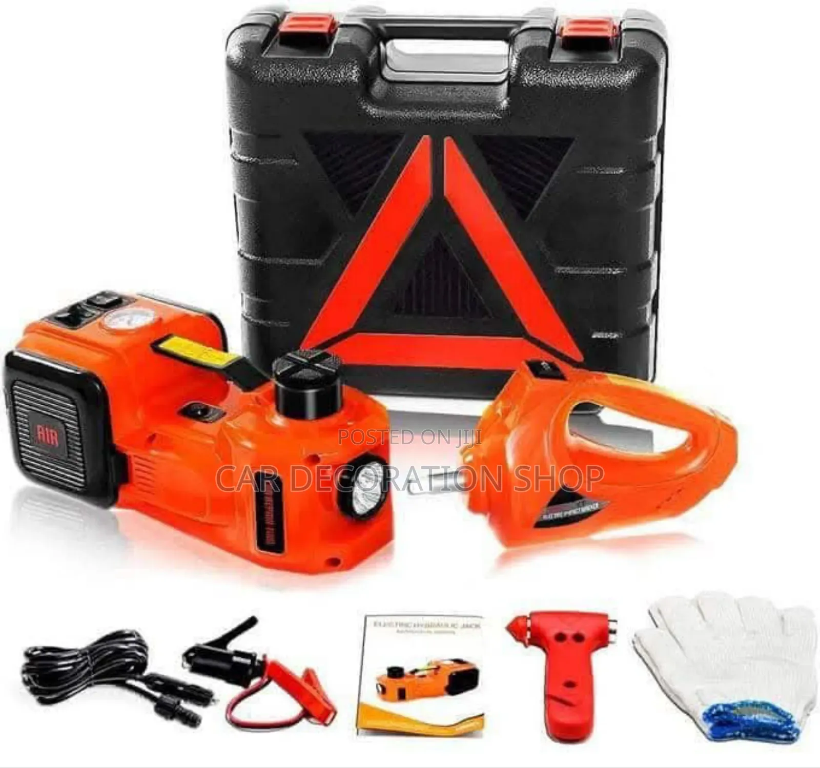 New 5ton Electric Jack With Wrench and Inflating Pump