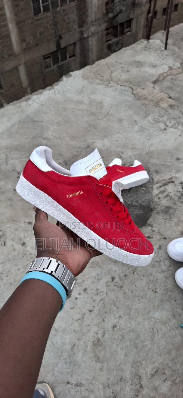 Quality Leather Adidas Topanga Red