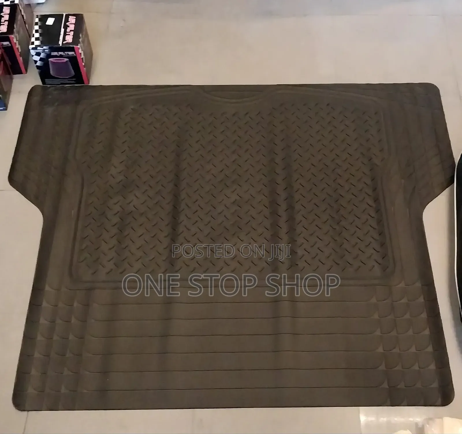 Universal Black Boot Mat Trimmable to Any Boot Size Shape