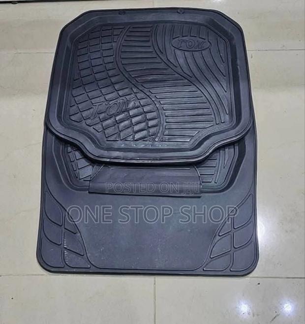 5xpcs Set Black Carpet Waterproof Mats