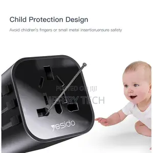 Yesido Universal 4-Port Usb Adapter and Type-C Charge _ Mc09