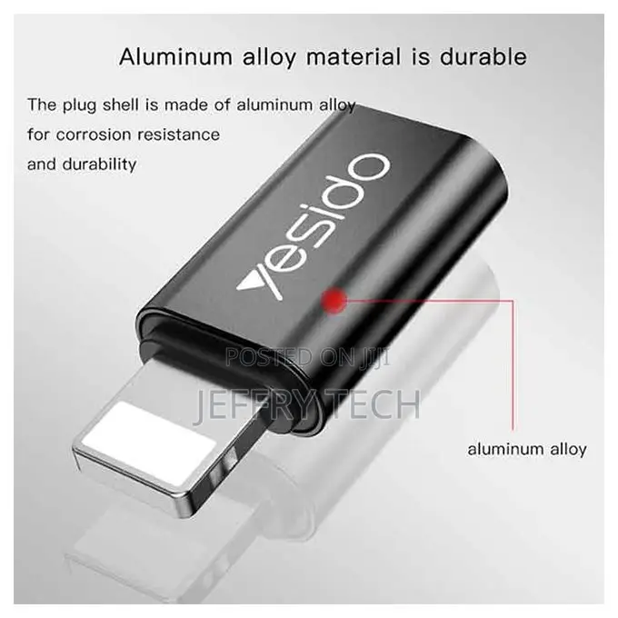Yesido Charging Adapter Converter Type C to Lightning Connec